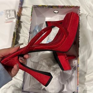 Brand New Jeffrey Campbell red heels